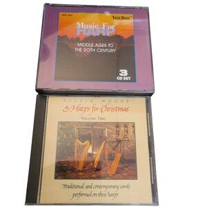 Sylvia Woods 3 Harps For Christmas Volume Two & Music for Harp 3 CD Set